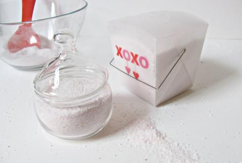 How to do and apply bath salt